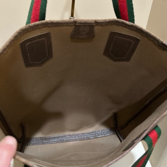Auth Gucci Web Sherry Line Supreme Tote - Picture 8 of 10